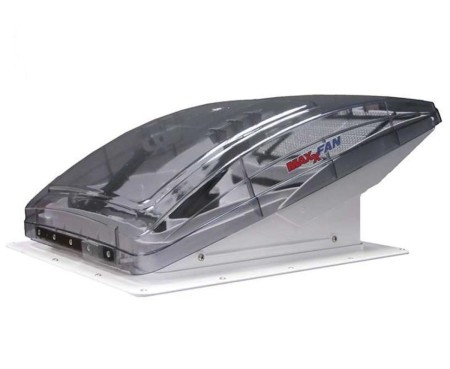 Maxxair Maxxfan Deluxe rooflight vent, 40x40 cm, crystal clear (ventilation while driving)